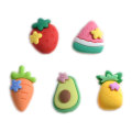 Dessin animé résine légumes charmes dos plat fruits étoiles pendentifs pour cheveux accessoires Slime remplisseur maison décoration à la main