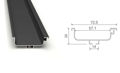 Integrated LED gola cabinet system