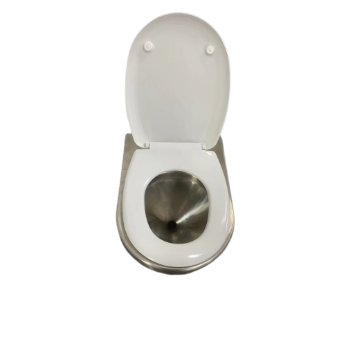 Vakuumtoilette aus Edelstahl