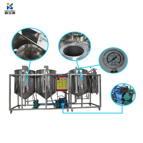 Small Scale Vegetable Oil Refinery Equipment Cpo Refining Machines