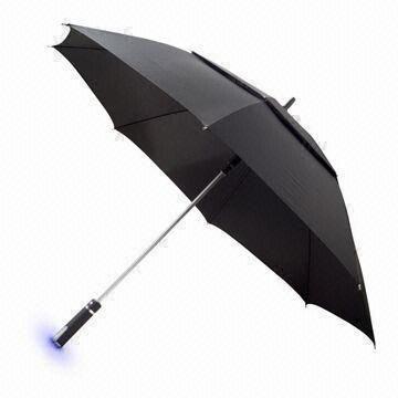 Umbrella, Made of 210D Polyester, with 8 Panels, Can Light in Night, Customized Colors are Accepted