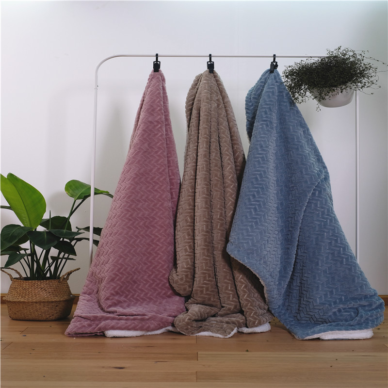 Double-layer Fleece Jacquard Air Conditioning Blankets