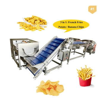 100 kg elektrycznej linii produkcyjnej Fresh Fries Fries
