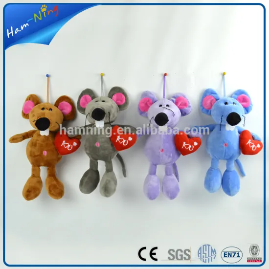32cm lovely standing plush mouse best gift for valentine's day