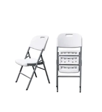 Affordable White Plastic Folding Chairs for Outdoor Events, Weddings, and Banquets