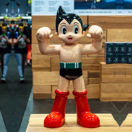 Japanese cartoon anime action figure fiberglass astro boy statue