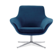 Metal Armrest Swivel Lounge Chair for Home Office