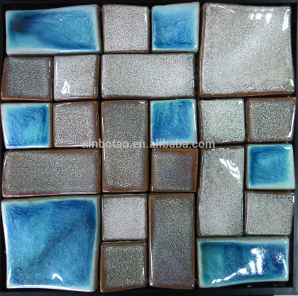 Variable glaze series ceramics mosaic tiles high thickness irregular mosaic