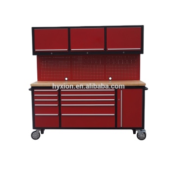 Custom Removable Garage Workbench - Steel Combination Rolling Tool Cabinet