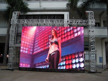 P10 1r1g1b Ip65 110v / 60hz Aluminum Or Iron Full Color Led Stage Backdrop Screen