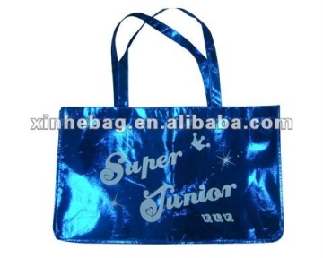 Non woven cheap metallic shopping bag
