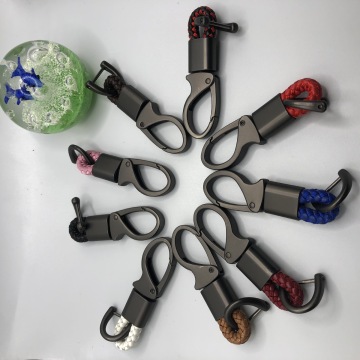 Custom Logo Cross Border Wholesale PU Leather Metal Car Keychains