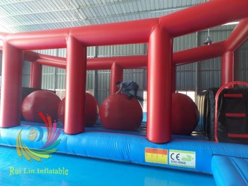 2015 inflatable fascinating sport durable pvc inflatable big red ball wet