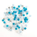 Assorted turquoise christmas plastic beads jewelry making