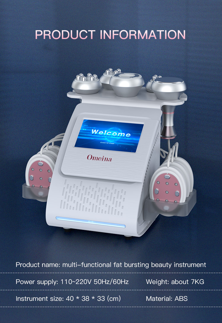 Omeina 80k radiofrequency ultrasonic cavitation machine 6in1
