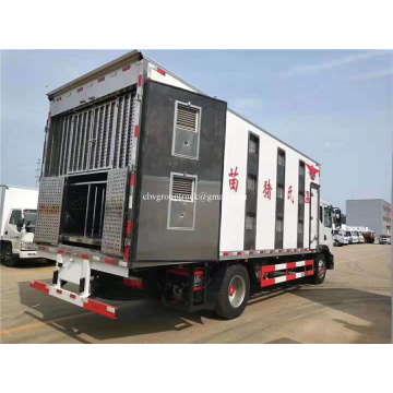 Dongfeng Box Frigorífico Camión 5 toneladas de transporte de cerdos