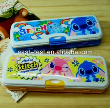 Stitch School/Office Cartoon Stationery Creative Gift Pen/pencil Box For Children/Students/kids(5 pieces set)