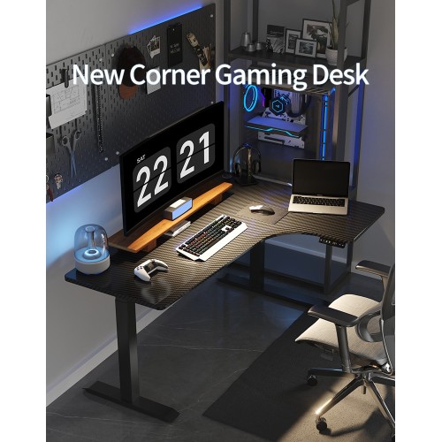  Gaming desk rgb New corner game standing desk Factory