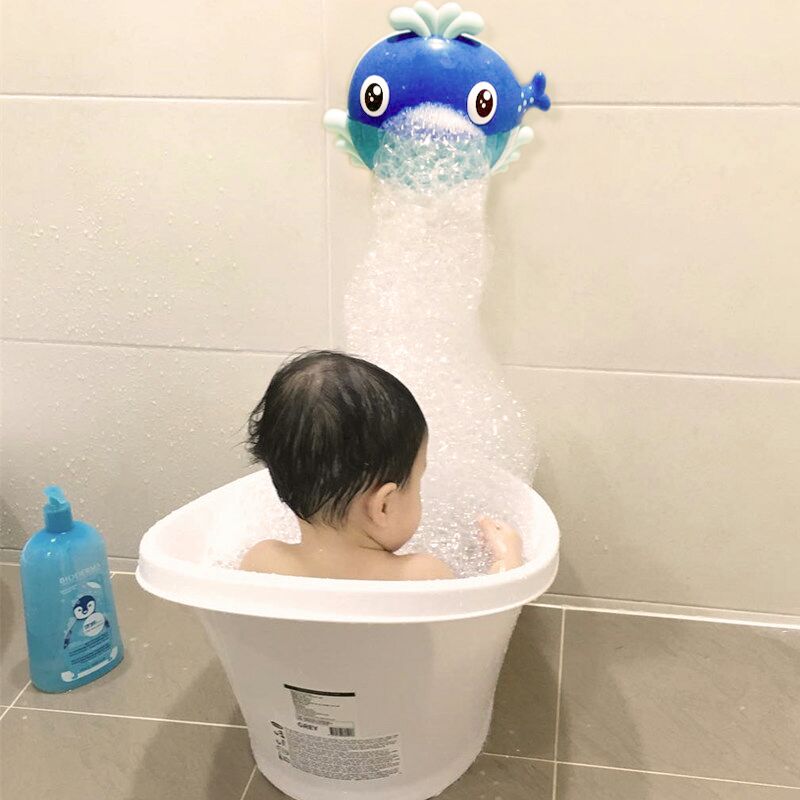 Dropship New 5 Bubble Bath Toy for Children with Sucker Bubble Maker Music Bathroom Shower Bathtub Soap Bubble Machine Water Toy