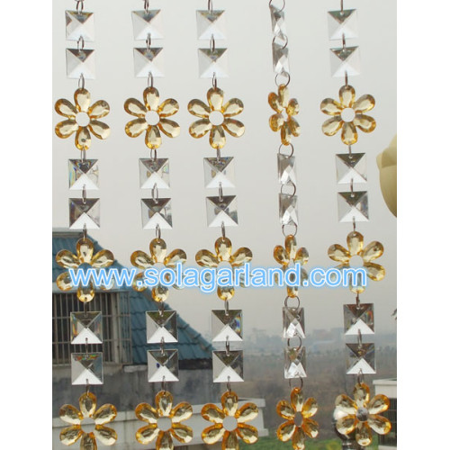 Hanging Acrylic Crystal Bead Strands Latest Designs For Hotel Restaurant Room Divider