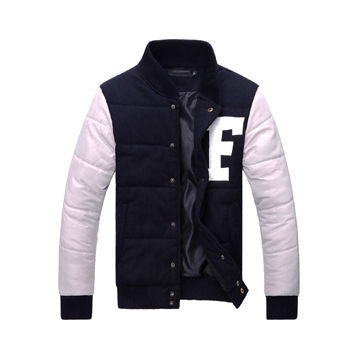 Men's Baseball Letterman Embroidered Jacket