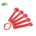 Set de 5 cucharas medidoras de plástico mini