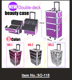 2014 four colors PVC mac makeup beauty case box/ladies beauty box/professional beauty box makeup vanity case, SO-115