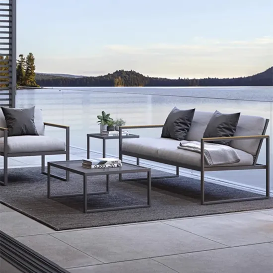 Modern Outdoor Aluminum Sofa Set for Patio and Garden