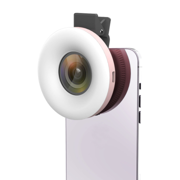 Universal Clip Macro Lens Ring Fill Light - 15X Macro HD Lens for iPhone and Android