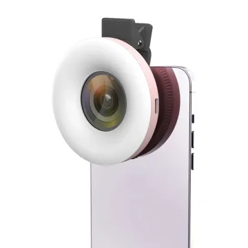 Universal Clip Macro Lens Ring Fill Light - 15X Macro HD Lens for iPhone and Android