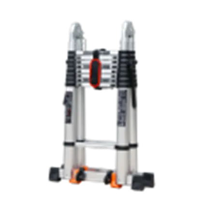 8m aluminium telescopic ladder household folding ladder