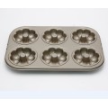 Bakeware de rosca com padrão antiaderente de 6 cavidades