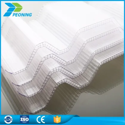 Best price Bayer material corrugated polycabonate sheet