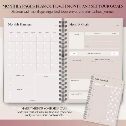 Simplified Monthly Fitness and Wellness Planner