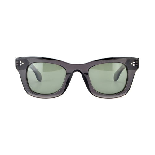 Ny handgjorda mode Full Rim Cat Eye Rivet Acetate Women Sunshades