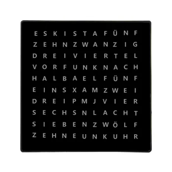 CHEETIE CP37S Desktop LED Electronic Text Display Time Clock - German Word Clock With LED Light