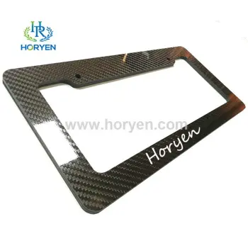 Custom 100% Carbon Fiber License Number Plate Frame