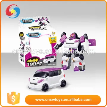 Best gift for boy plastic white deformation children electronic toy car