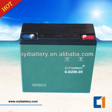 Kurşun asit pil e-bisiklet pil 6dzm20 pil 12V 20AH
