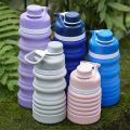 Bottiglia d&#39;acqua pieghevole in silicone senza BPA