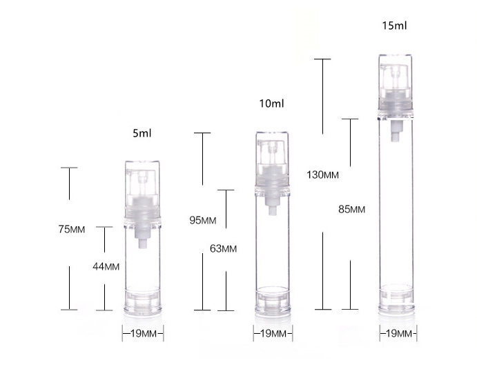 Plastic Airless Vacuum Pump Bottle