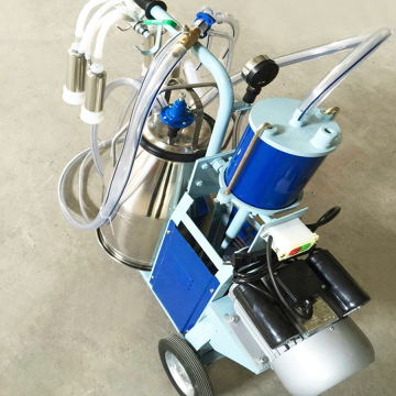 Piston typed Single barrel Portable milking machine