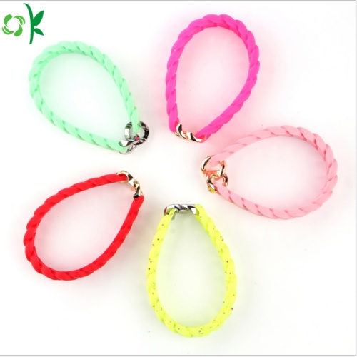 Kustom Pribadi Kuning / pink Ban Silicone Ring Bracelet