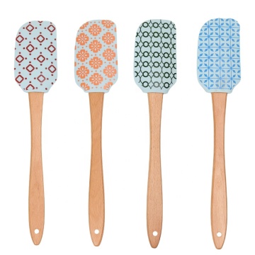 Geometric Silicone Spatula for Baking and Mixing