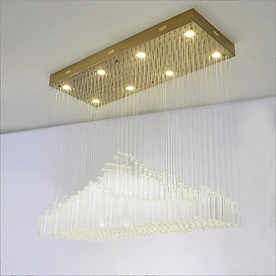 Dengxiaoniu Factory Custom Artistic Crystal Chandelier for Indoor Restaurant Lighting