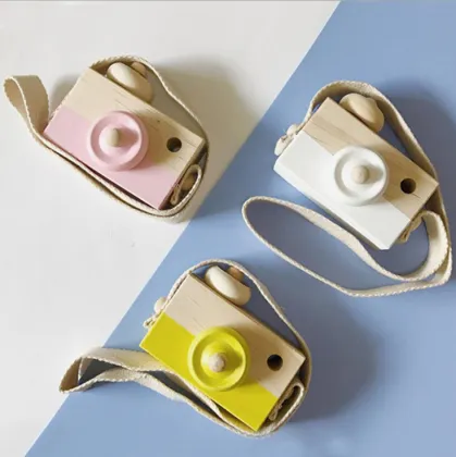 Wooden Camera Toy Cute Photo Props