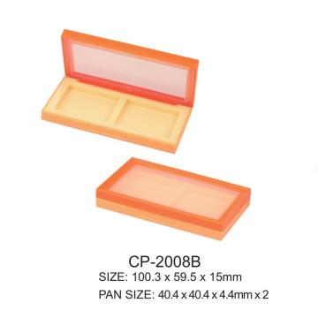 Kwadratowy plastikowy cień do powiek Dwa Godets Compact Case CP-2008B