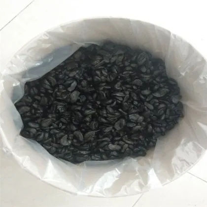 an Organic Food of peeled Black Garlic