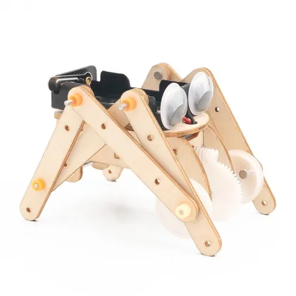 Wooden DIY Bionic Worm Crawling Robot STEM Toy