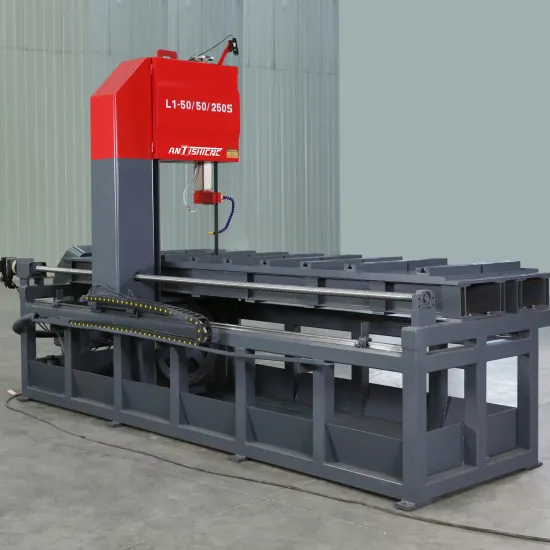 Factory Price ANTISHICNC L1-50/50/250S Semi-Automatic Vertical Cutting Metal Band Saw Machine